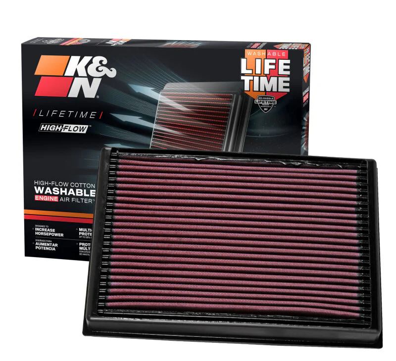 K&N 2016 Nissan Titan XD V8-5.0L Replacement Drop In Air Filter - Image 15