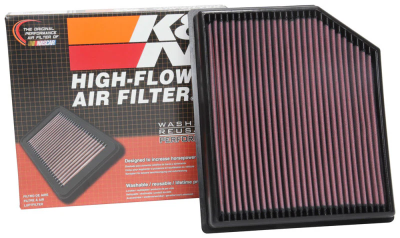 K&N 2018 Jeep Grand Cherokee V8-6.2L F/I Replacement Drop In Air Filter - Image 5