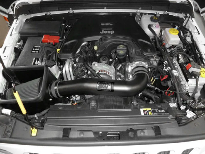 K&N 2018 Jeep Wrangler JL V6-3.6L F/I Blackhawk Performance Intake Kit (No Jeep Grand Cherokee) - Image 4