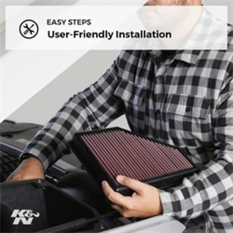 K&N 2019 BMW X5 M50D L6-3.0L DSL Turbo Replacement Air Filter - Image 15