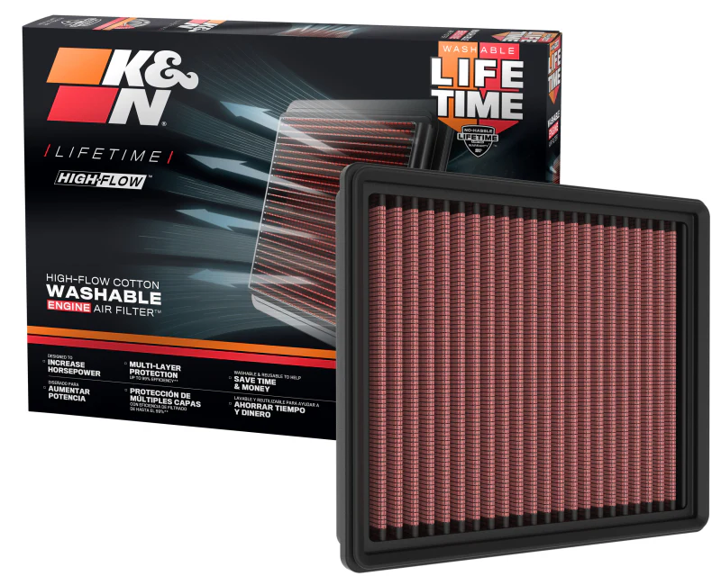 K&N 2020 Ford Escape Hybrid L4-2.5L Replacement Air Filter - Image 4