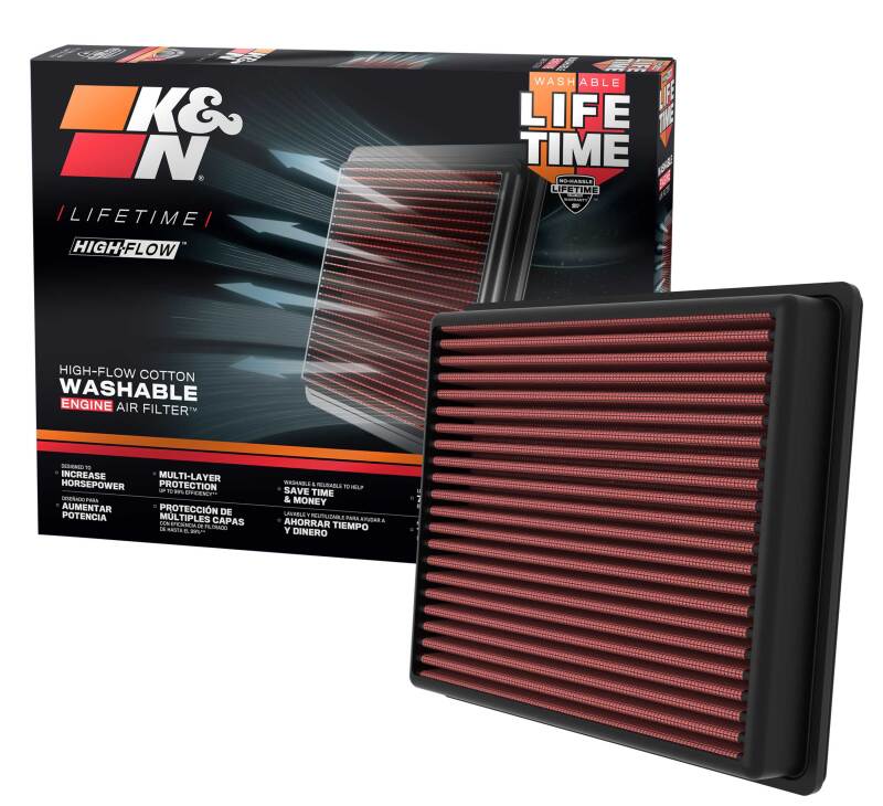 K&N 2022 Toyota Tundra V6-3.5L F/I Turbo Replacement Air Filter - Image 4