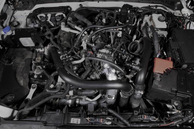 K&N 2023 Ford Bronco Raptor 3.0L V6 Aluminum Charge Pipe Kit - Gunmetal Gray - Image 2