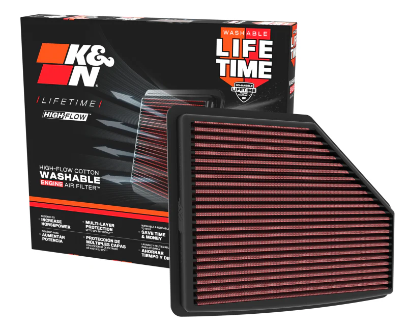 K&N 21-22 Acura TLX V6 3.0L Replacement Air Filter - Image 3