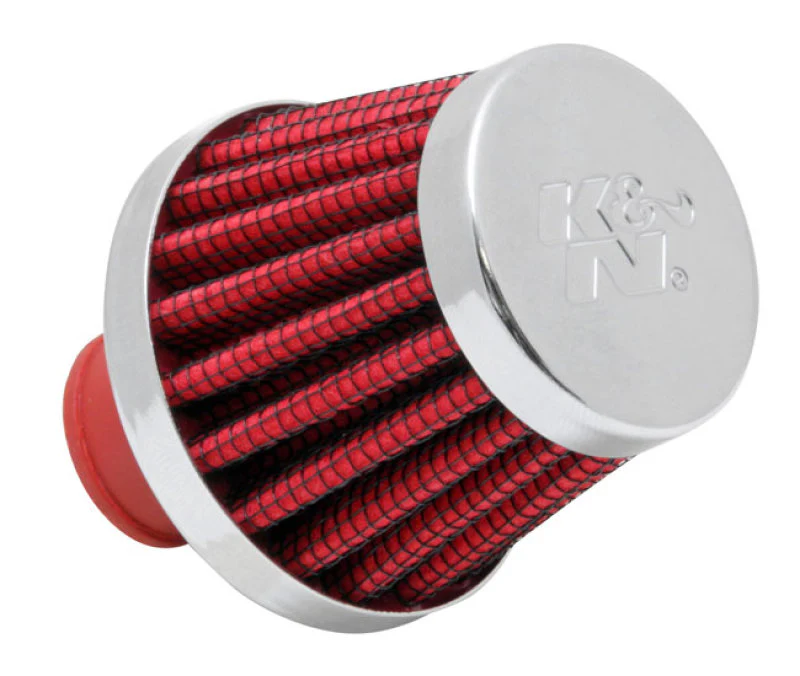 K&N 2in Base OD x .375in Flange ID x 1.75in H Rubber Base Crankcase Vent Filter - Image 2
