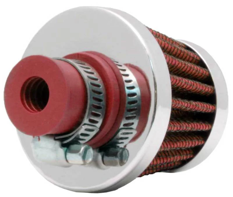 K&N 2in Base OD x .375in Flange ID x 1.75in H Rubber Base Crankcase Vent Filter - Image 3