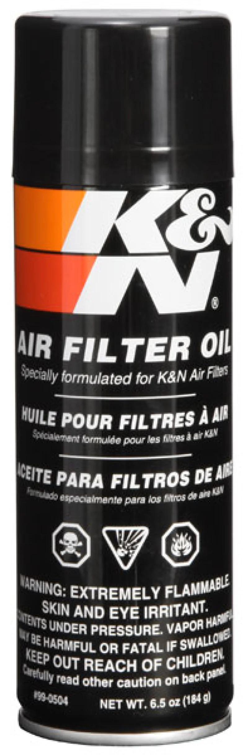 K&N 6.5 OZ Aerosol Spray Air Filter Oil - Image 2