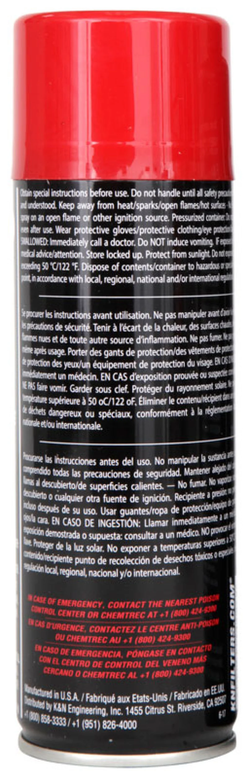 K&N 6.5 OZ Aerosol Spray Air Filter Oil - Image 3