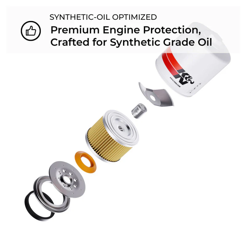 K&N Buick / Chevrolet / Oldsmobile Performance Gold Oil Filter - Image 4