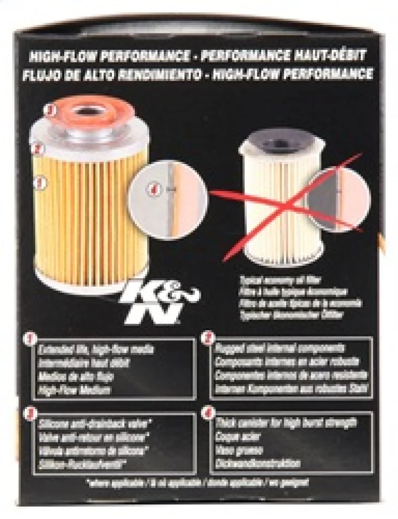 K&N Buick / Chevrolet / Oldsmobile Performance Gold Oil Filter - Image 9