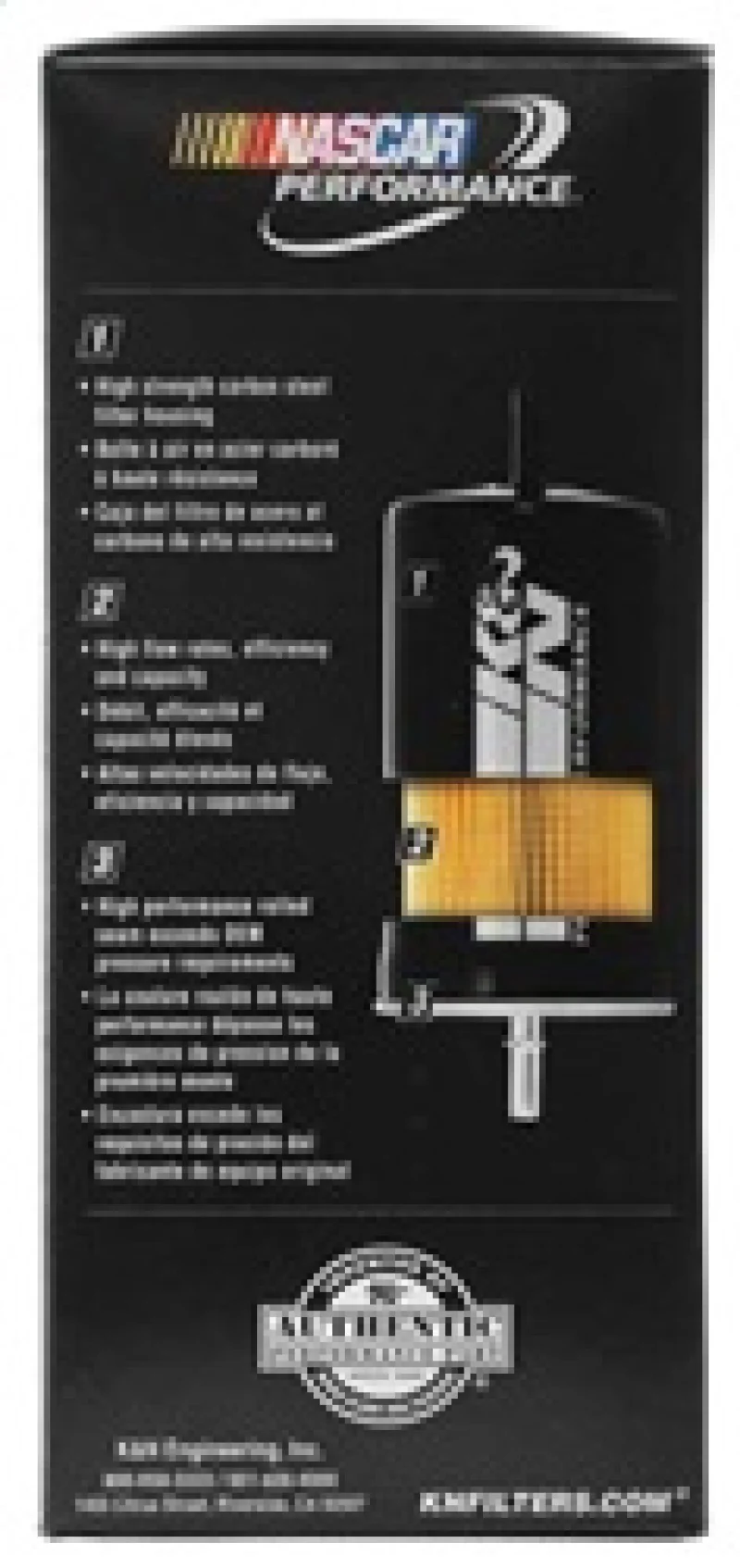 K&N Cellulose Media Fuel Filter 3in OD x 6.938in L - Image 8