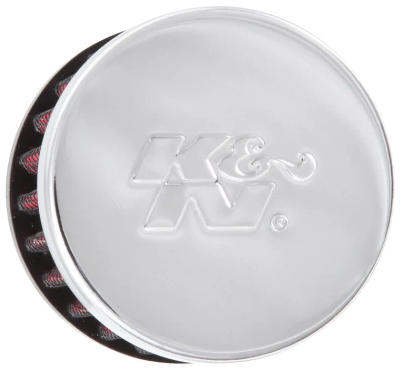 K&N Clamp On Rubber Base Crankcase Vent Filter 0.375in Flange ID x 2in OD x 1.5in Height - Image 11