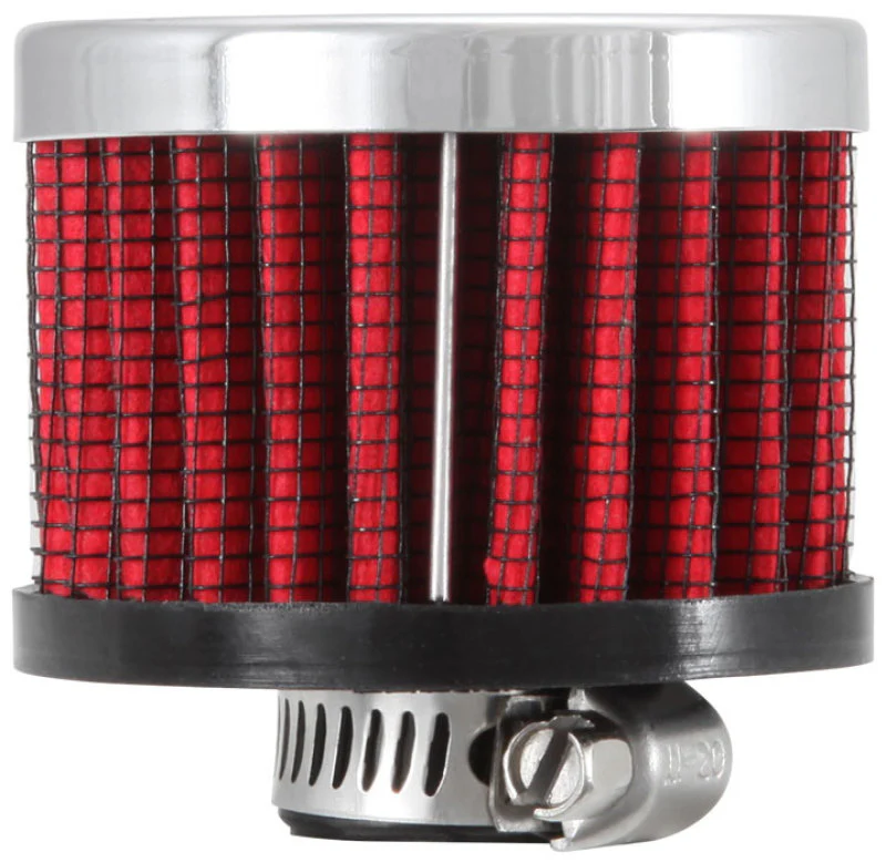 K&N Clamp On Rubber Base Crankcase Vent Filter 0.375in Flange ID x 2in OD x 1.5in Height - Image 8