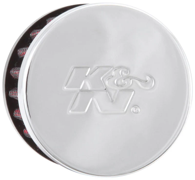 K&N Clamp On Rubber Base Crankcase Vent Filter 0.5in Flange ID 2in OD 1.5in Height - Image 2
