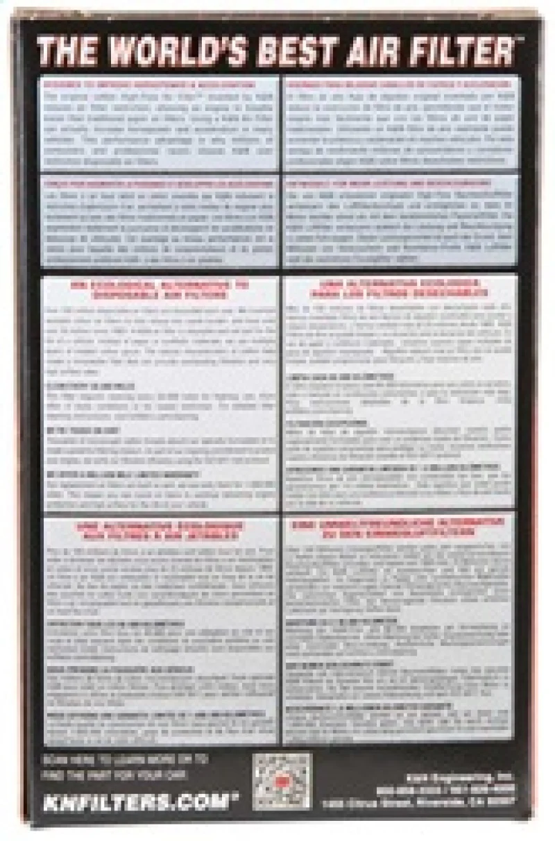 K&N Custom Air Filter - Rectangular - 6.75in O/S Length x 4.5in O/S Width x 2.5in Height - Image 14