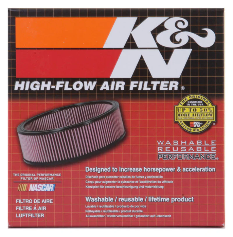 K&N Custom Racing Assembly - Round Tapered - Red 1.375in Neck Flange - 2.25in Over Height - Image 3