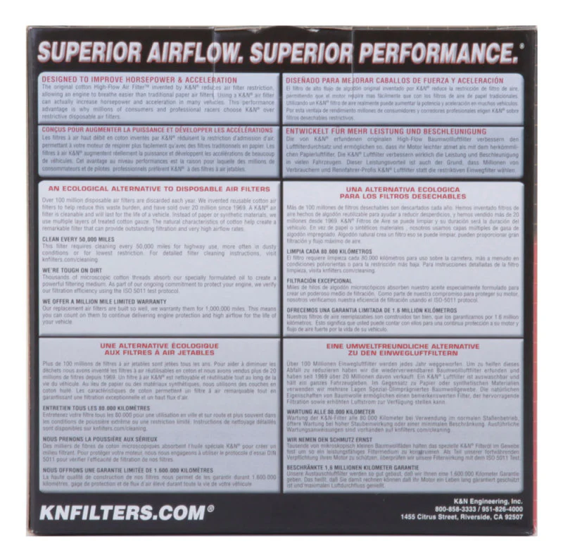 K&N Custom Racing Assembly - Round Tapered - Red 1.375in Neck Flange - 2.25in Over Height - Image 8