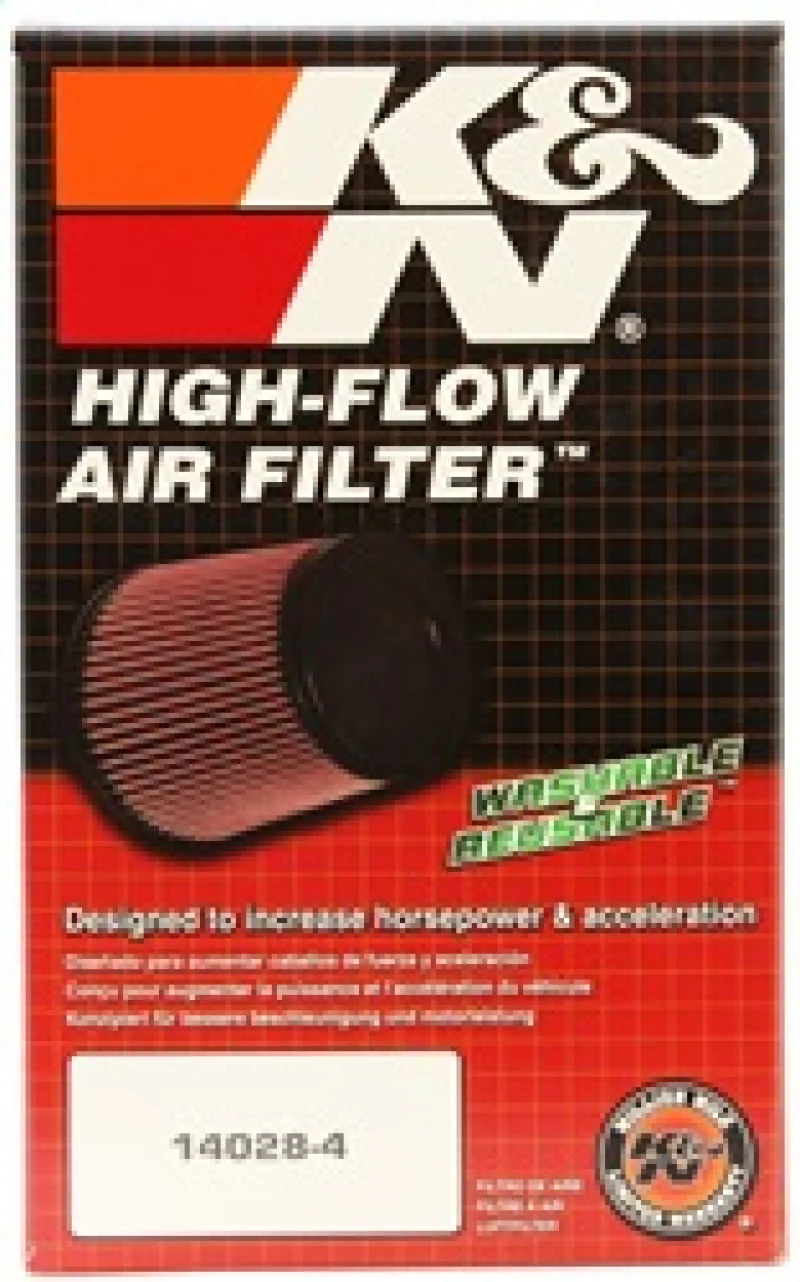 K&N Filter Universal Rubber Filter 10 Degree Flange Angle 4in OD x 2.75in Flange ID x 7in H - Image 8