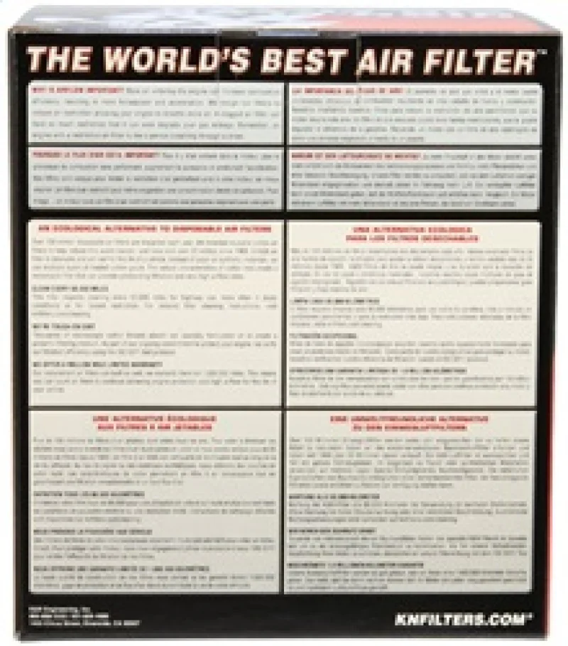 K&N Filter Universal Rubber Filter 5in Flange 6.5in Base 4.5in Top 5.5in Height - Image 3
