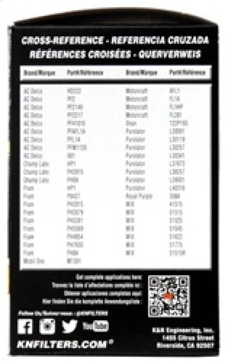 K&N Oil Filter OIL FILTER; AUTOMOTIVE - Image 11