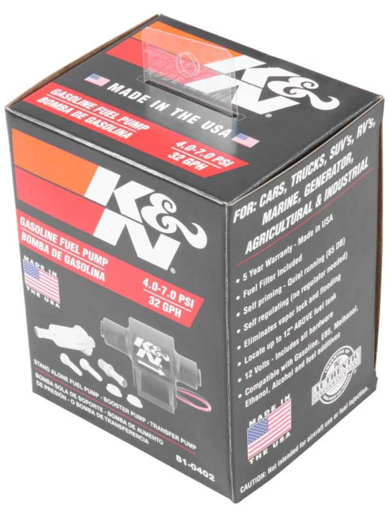 K&N Performance Electric Fuel Pump 4-7 PSI - Image 5