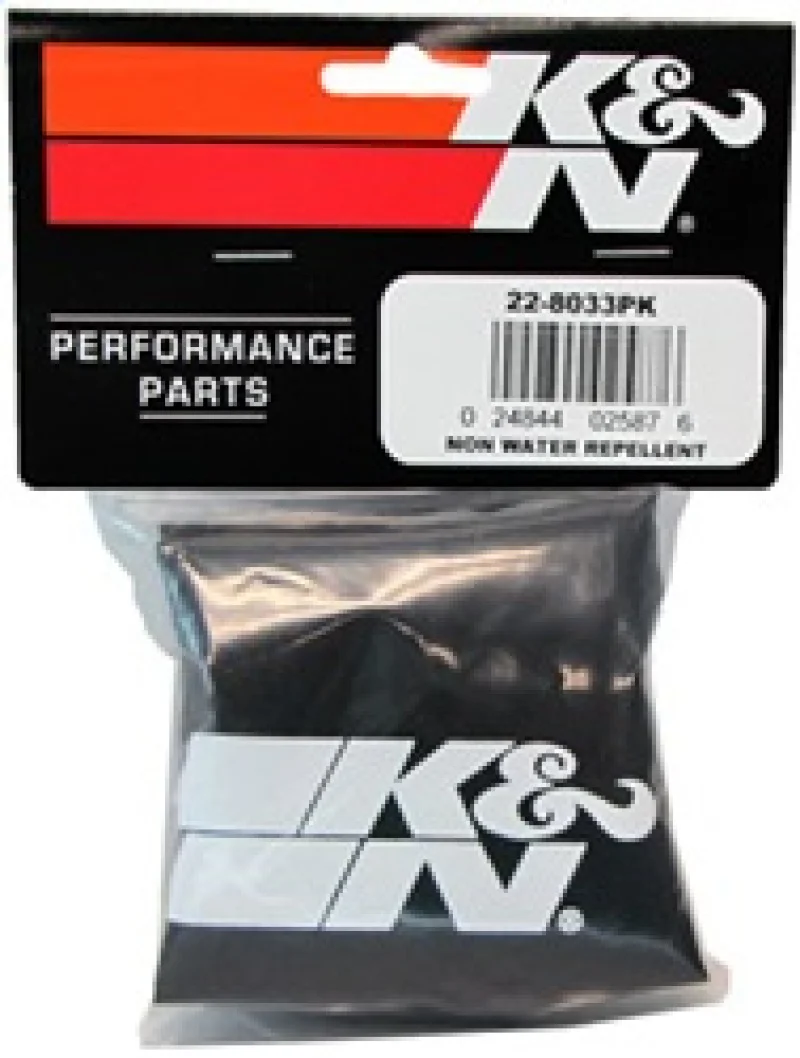 K&N PreCharger Tapered Air Filter Wrap Black 6in Height / 6in Diameter - Image 3