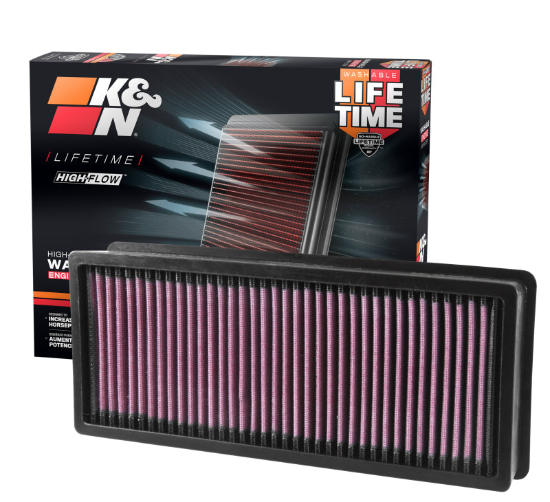 K&N Replacement Panel Air Filter for 2014 BMW 535D L6 3.0L DSL - Image 3