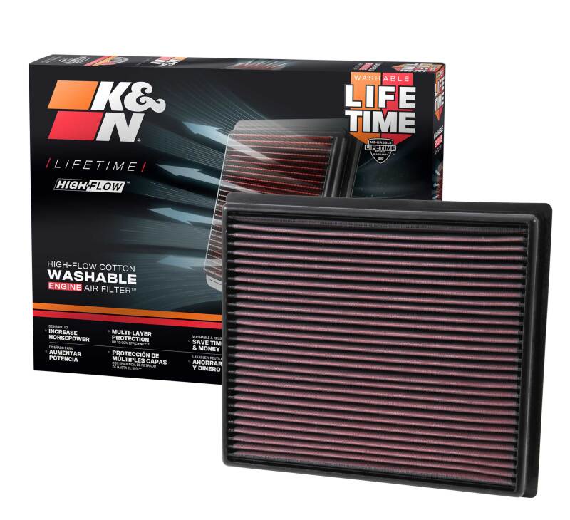 K&N Replacement Panel Air Filter for Toyota 2014 Tundra 4.6L/5.7L/ 2014 Sequoia 5.7L V8 - Image 10