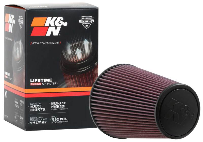 K&N Universal Chrome Filter 6 inch FLG / 7.5 inch Base / 4.5 inch Top / 9 inch Height - Image 8