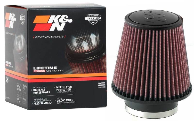 K&N Universal Clamp-On Air Filter 4in FLG / 6-1/2in B / 4-1/2in T / 6in H - Image 10