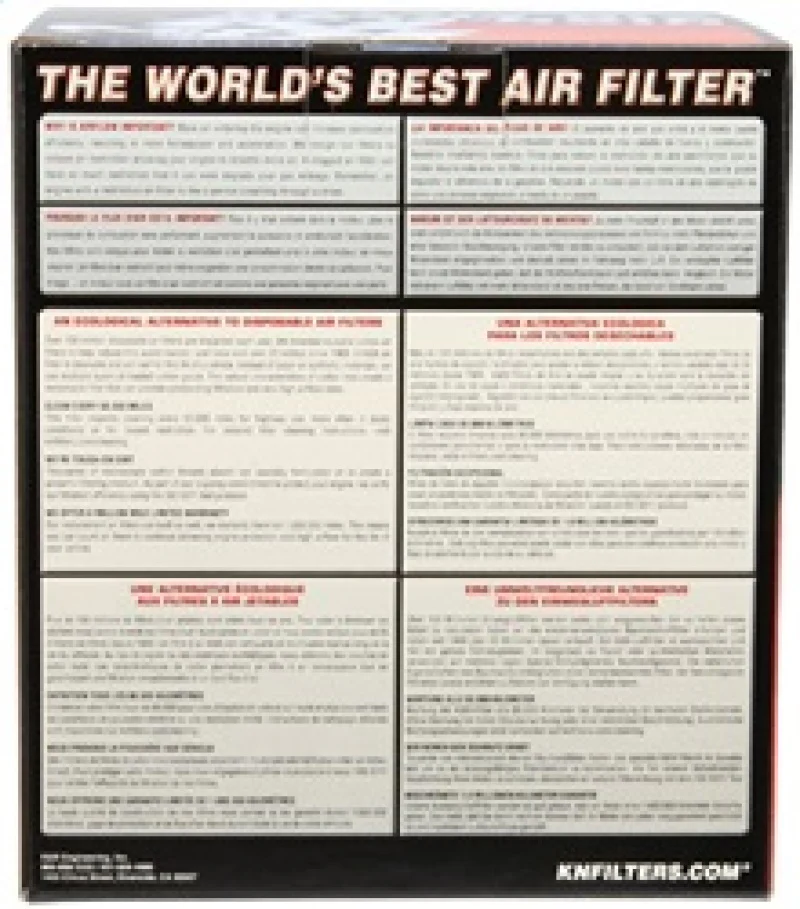 K&N Universal Clamp-On Air Filter 4in FLG / 6-1/2in B / 4-1/2in T / 6in H - Image 6