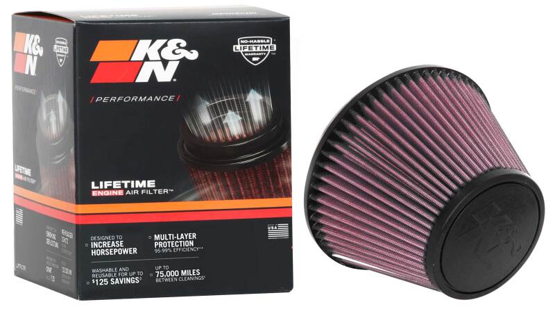 K&N Universal Clamp-On Air Filter 6in FLG / 7-1/2in B / 4-1/2in T / 5in H - Image 13