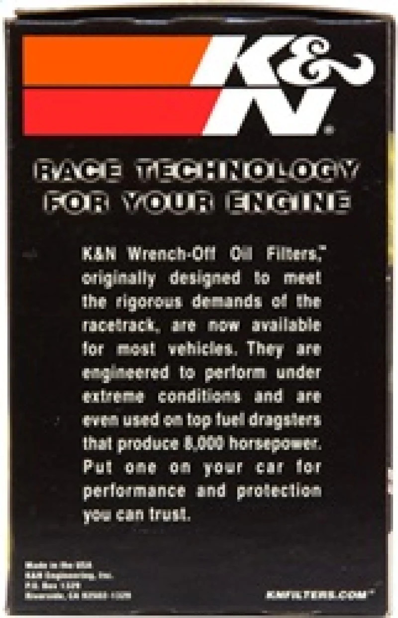 K&N Universal Performance Gold Oil Filter - Image 13