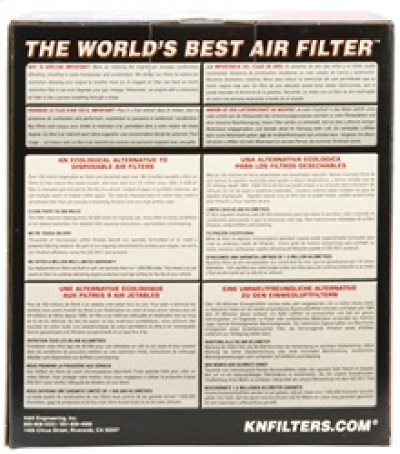 K&N Universal Rubber Filter 4.5in Flange ID / 5.875in Base OD / 5.125in Top OD / 5in Height - Image 8