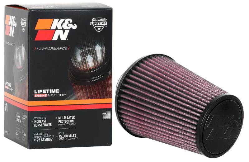 K&N Universal Tapered Filter 3in Flange ID x 6in Base OD x 4in Top OD x 6.75in Height - Image 8