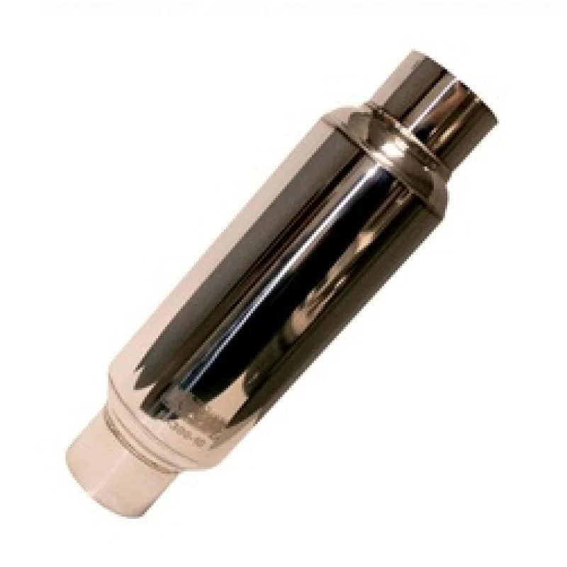 Kooks Universal 3in Round Muffler 10in Long. Pol SS - Image 2