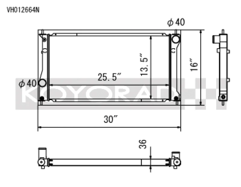 Koyo 13-20 Scion FR-S / Subaru BRZ 2.0L / 22+ Toyota GR86 / Subaru BRZ 2.4L (MT/AT) Radiator