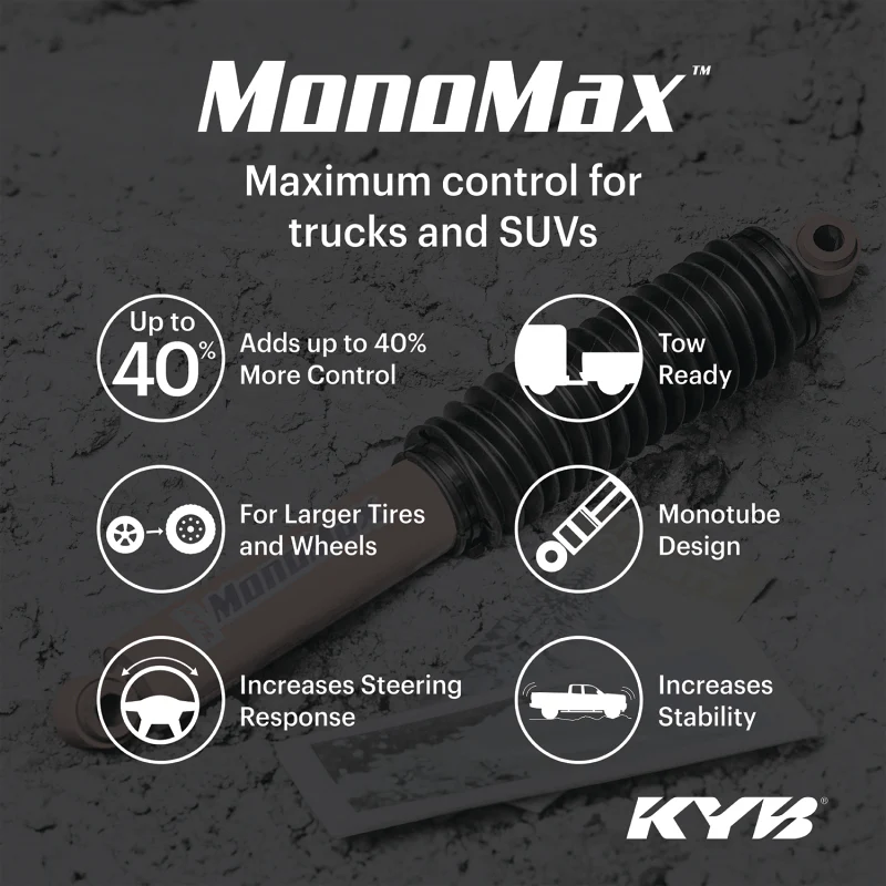 KYB Shocks & Struts MonoMax Rear CHEVROLET Silverado K and V - Series 1/2 Ton (4WD) 1999-07 K and V - Image 2