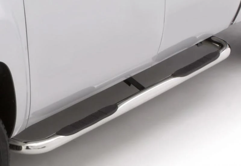 Lund 09-17 Dodge Ram 1500 Quad Cab 3in. Round Bent SS Nerf Bars - Polished - Image 3