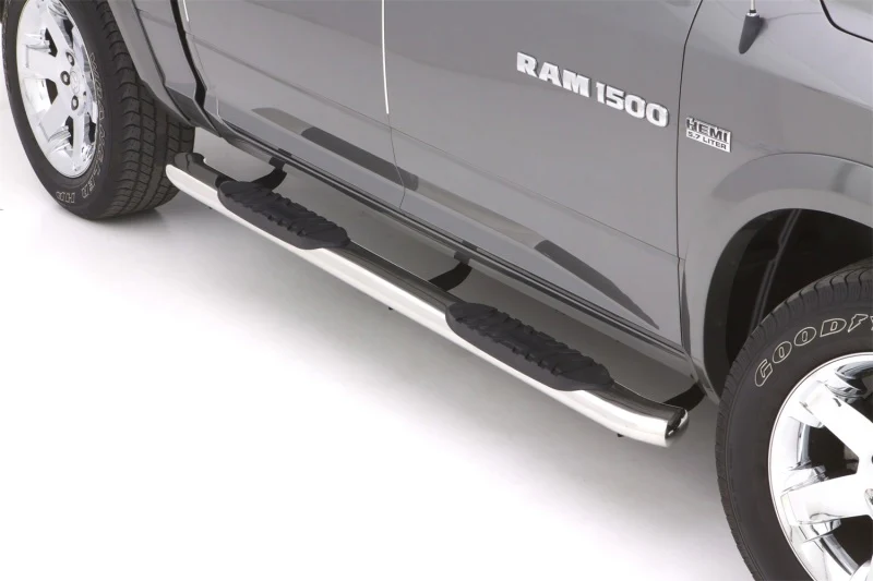 Lund 10-17 Dodge Ram 2500 Crew Cab 5in. Curved Oval SS Nerf Bars - Polished - Image 4