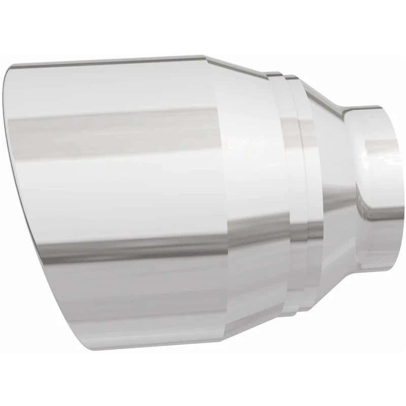 MagnaFlow Tip Stainless Double Wall Round Single Outlet Polished 4.5in DIA 2.5in Inlet 5.75in Length - Image 22