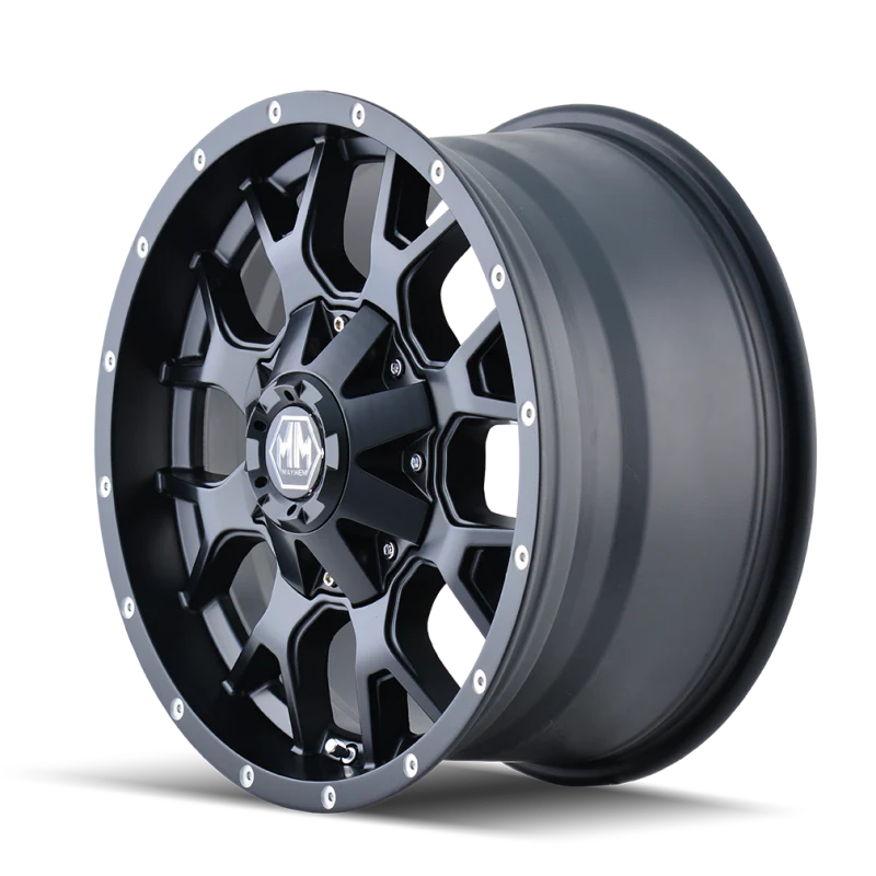 Mayhem 8015 Warrior 20x9 / 8x180 BP / 0mm Offset / 124.1mm Hub Matte Black Wheel - Image 4