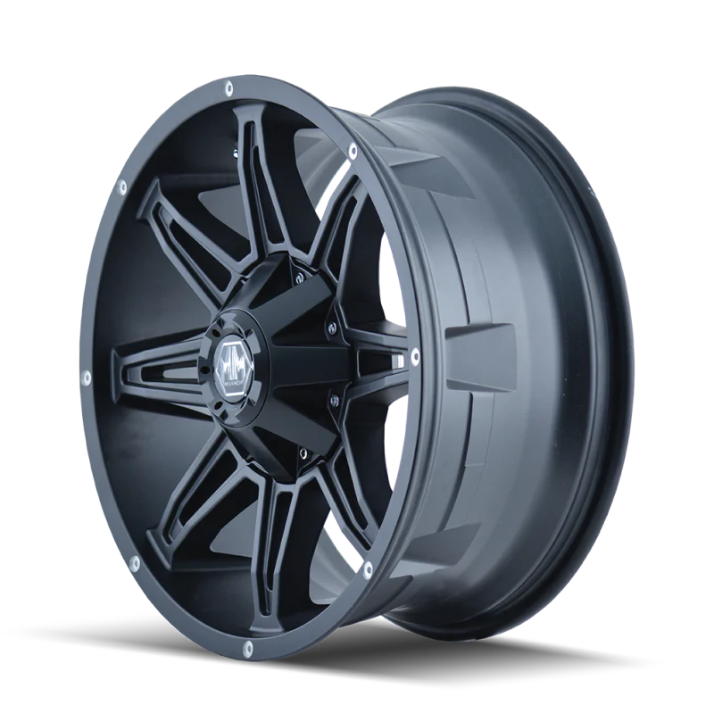 Mayhem 8090 Rampage 17x9 / 5x114.3 BP / 18mm Offset / 87mm Hub Matte Black Wheel - Image 3