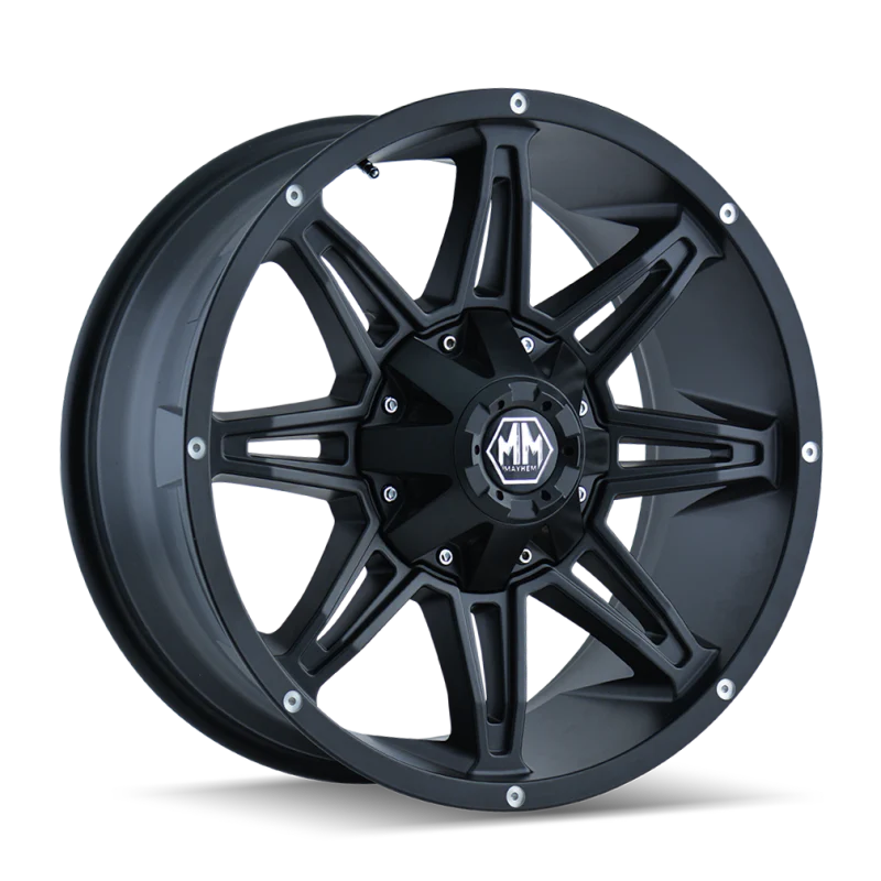 Mayhem 8090 Rampage 20x10 / 8x170 BP / -25mm Offset / 125.2mm Hub Matte Black Wheel