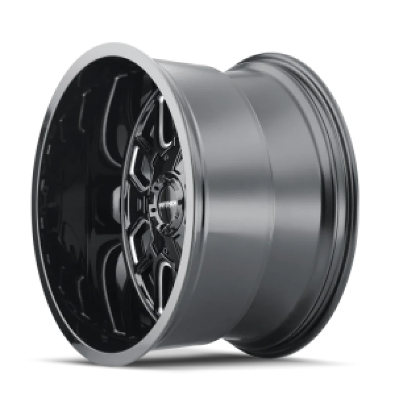 Mayhem 8107 Cogent 20x9 / 5x127 BP / 18mm Offset / 87.1mm Hub Black w/ Milled Spokes Wheel - Image 5