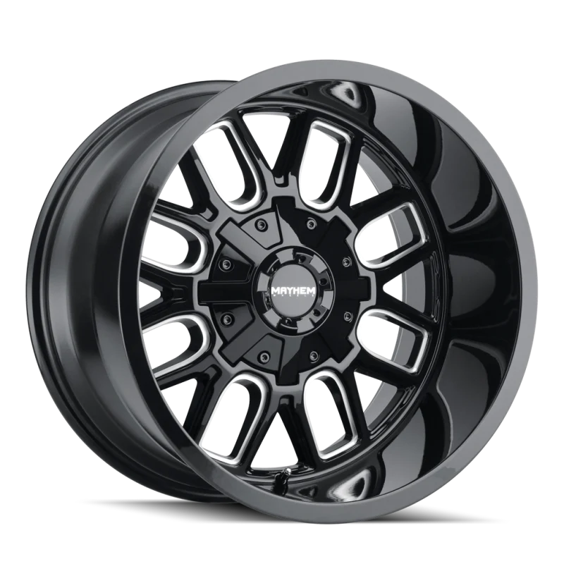 Mayhem 8107 Cogent 20x9 / 6x135 BP / 0mm Offset / 106mm Hub Black w/ Milled Spokes Wheel - Image 2