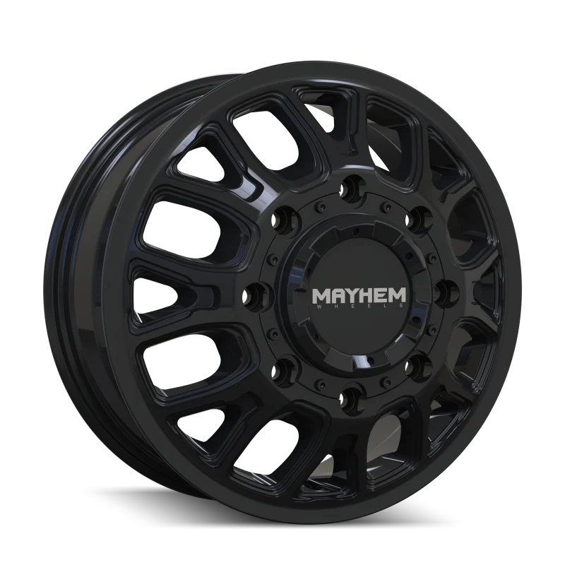 Mayhem 8107D Cogent Dually 17x6.5 / 8x165.1 BP / 125mm Offset / 121.3mm Hub Gloss Black Wheel