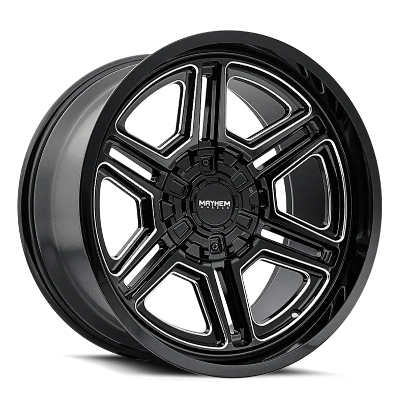 Mayhem 8117 Hermosa 20x10 / 8x170 BP / -25mm Offset / 125.2mm Hub Black/Milled Wheel