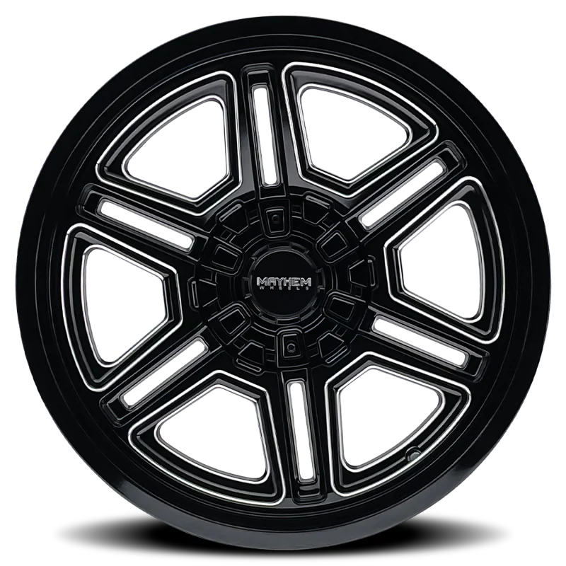 Mayhem 8117 Hermosa 20x10 / 8x170 BP / -25mm Offset / 125.2mm Hub Black/Milled Wheel - Image 3