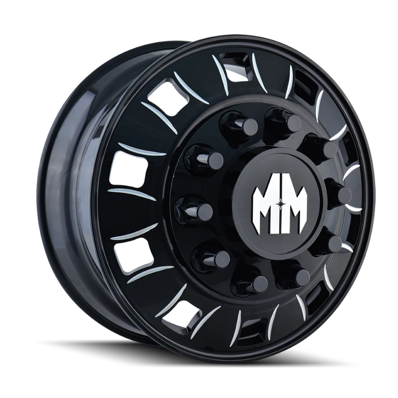 Mayhem 8180 BigRig 24.5x8.25 / 10x285.75 BP / 168mm Offset / 220.1mm Hub Inner Black Wheel - Image 2